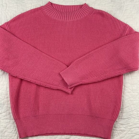 Ann Taylor Cotton Blend Knit High Neck Sweater size Medium - Picture 1 of 7